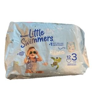 Huggies Little Swimmers Disposable Swim Diapers Size 3 12 Count Finding Nemo